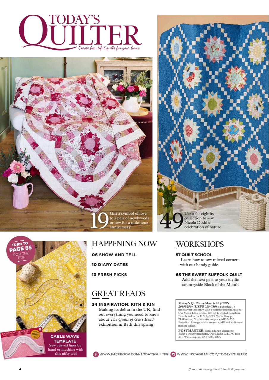 Today’s Quilter Preview Pages