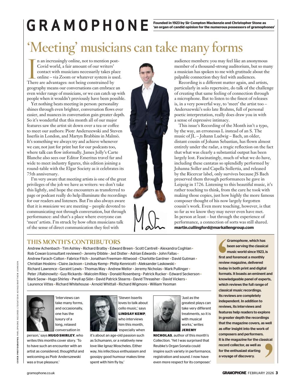 Gramophone Preview Pages