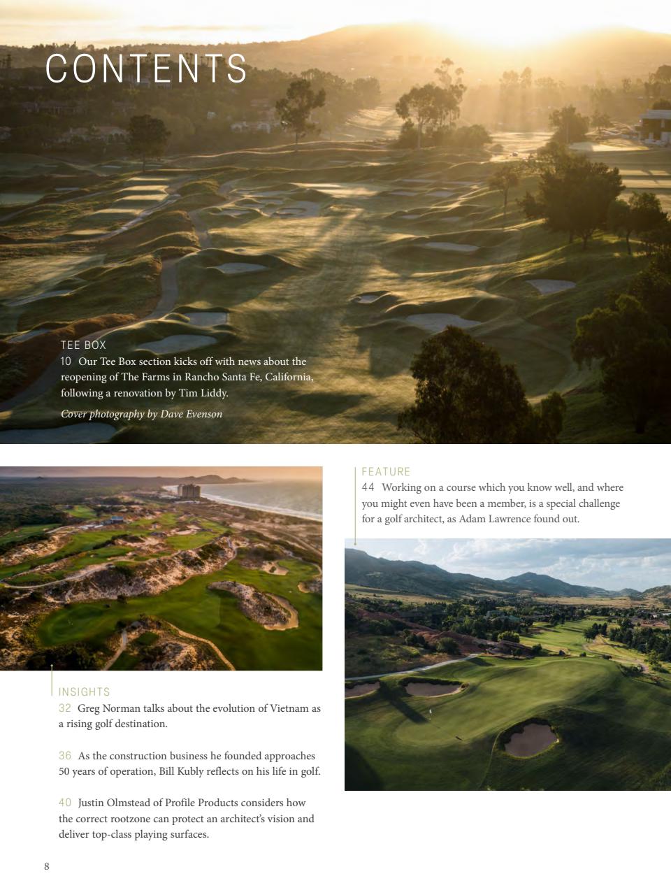 Golf Course Architecture Preview Pages