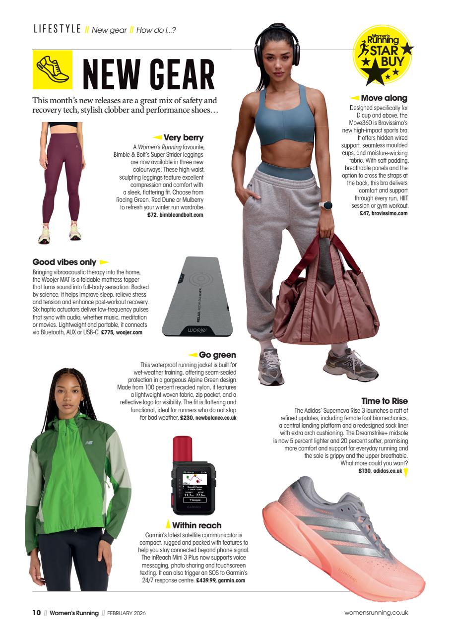 Women’s Running Preview Pages
