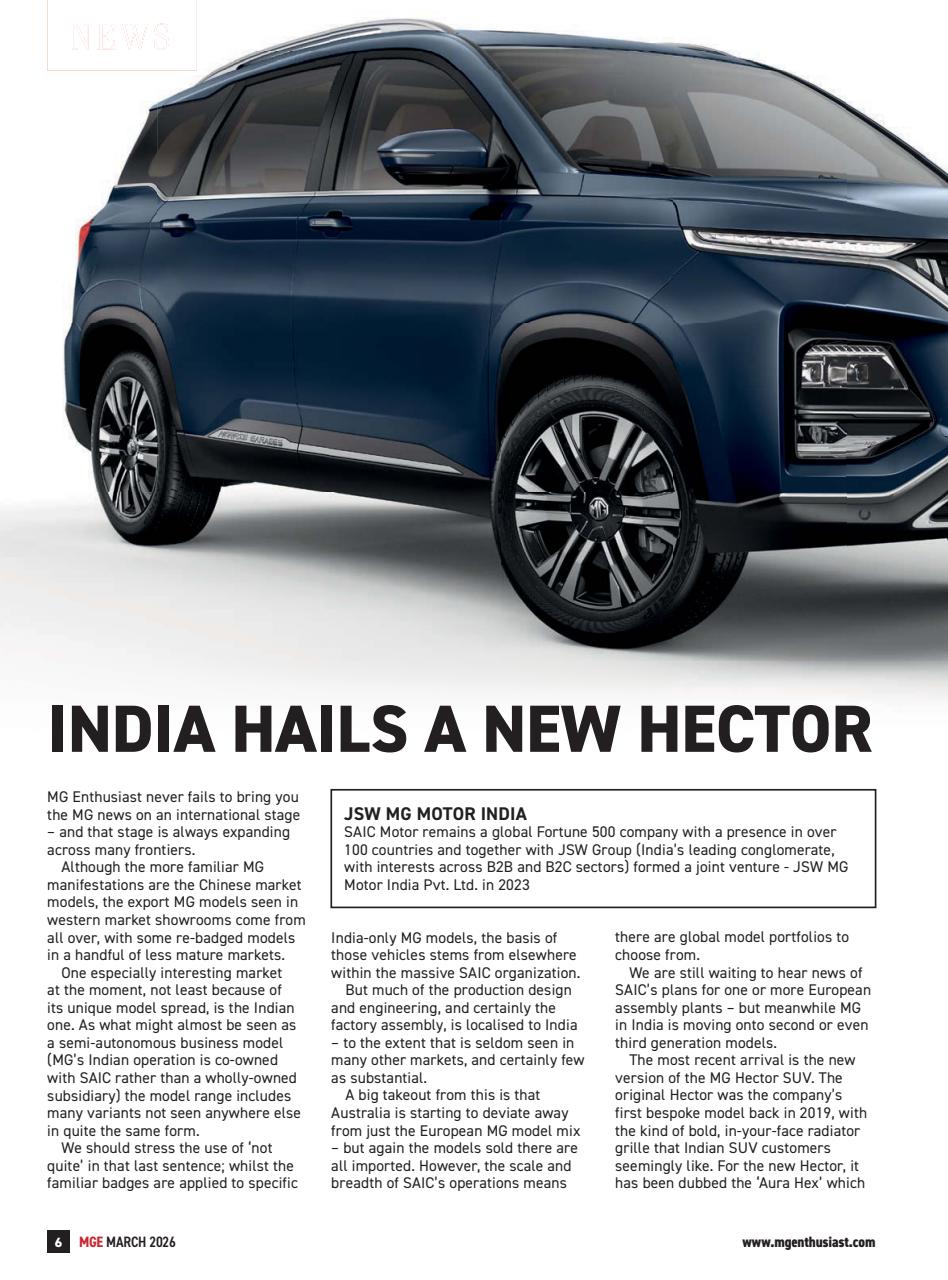 MG Enthusiast Preview Pages