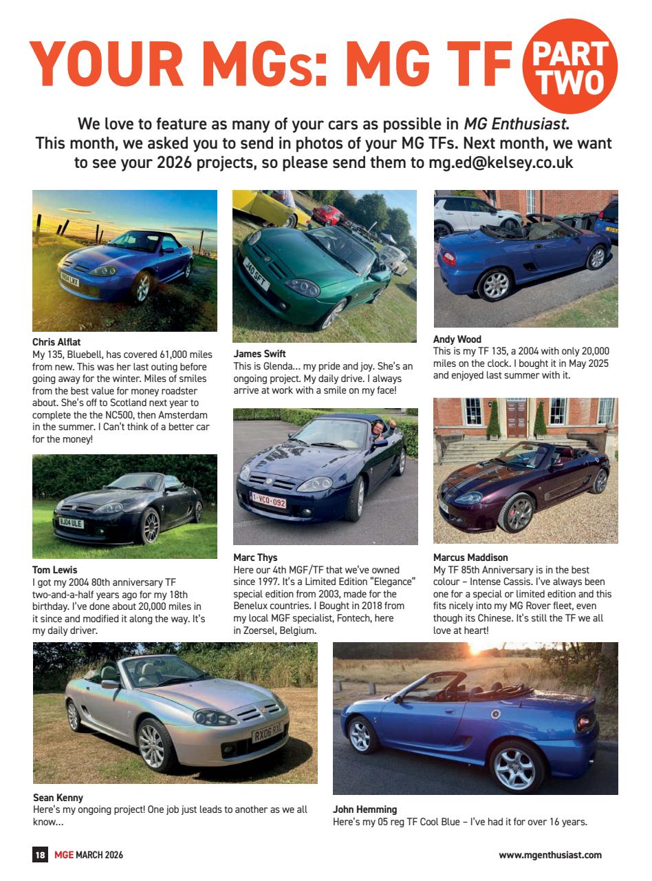 MG Enthusiast Preview Pages