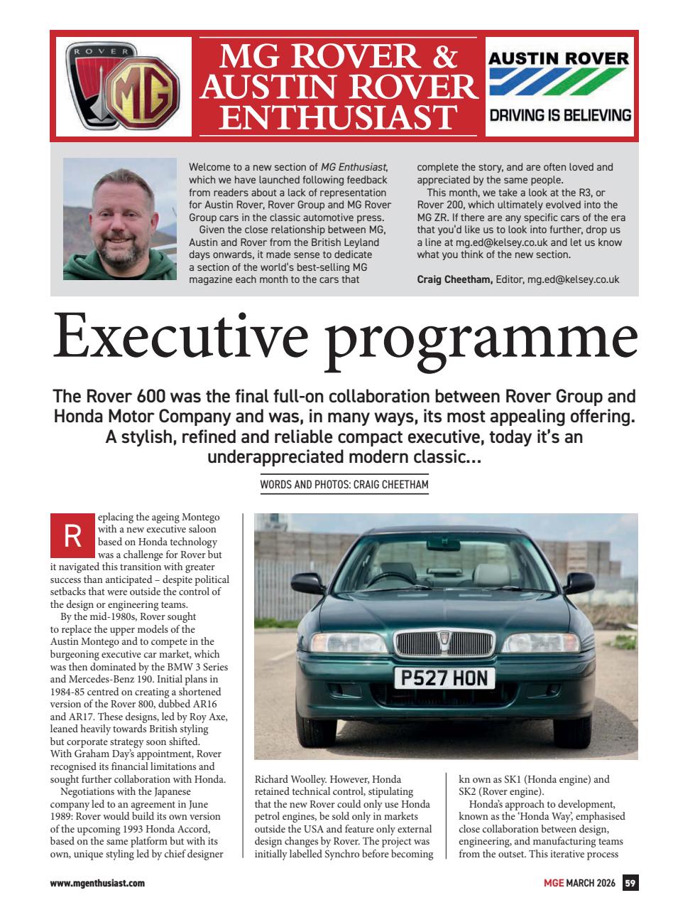 MG Enthusiast Preview Pages