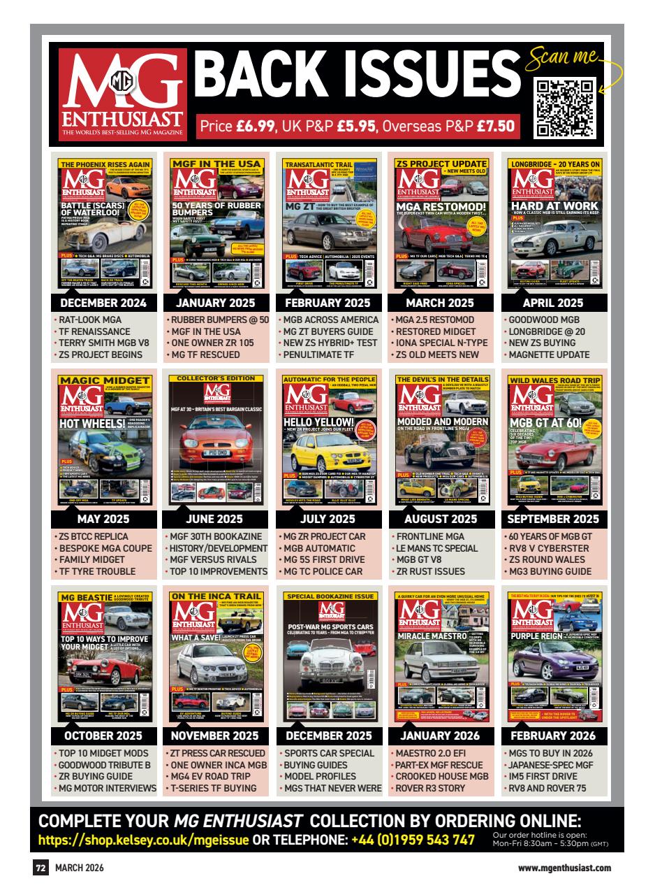 MG Enthusiast Preview Pages