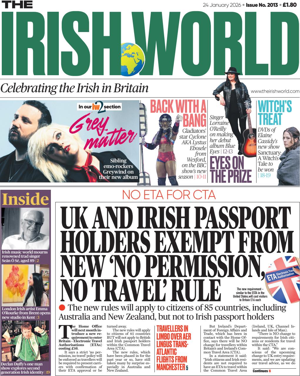 Irish World Preview Pages