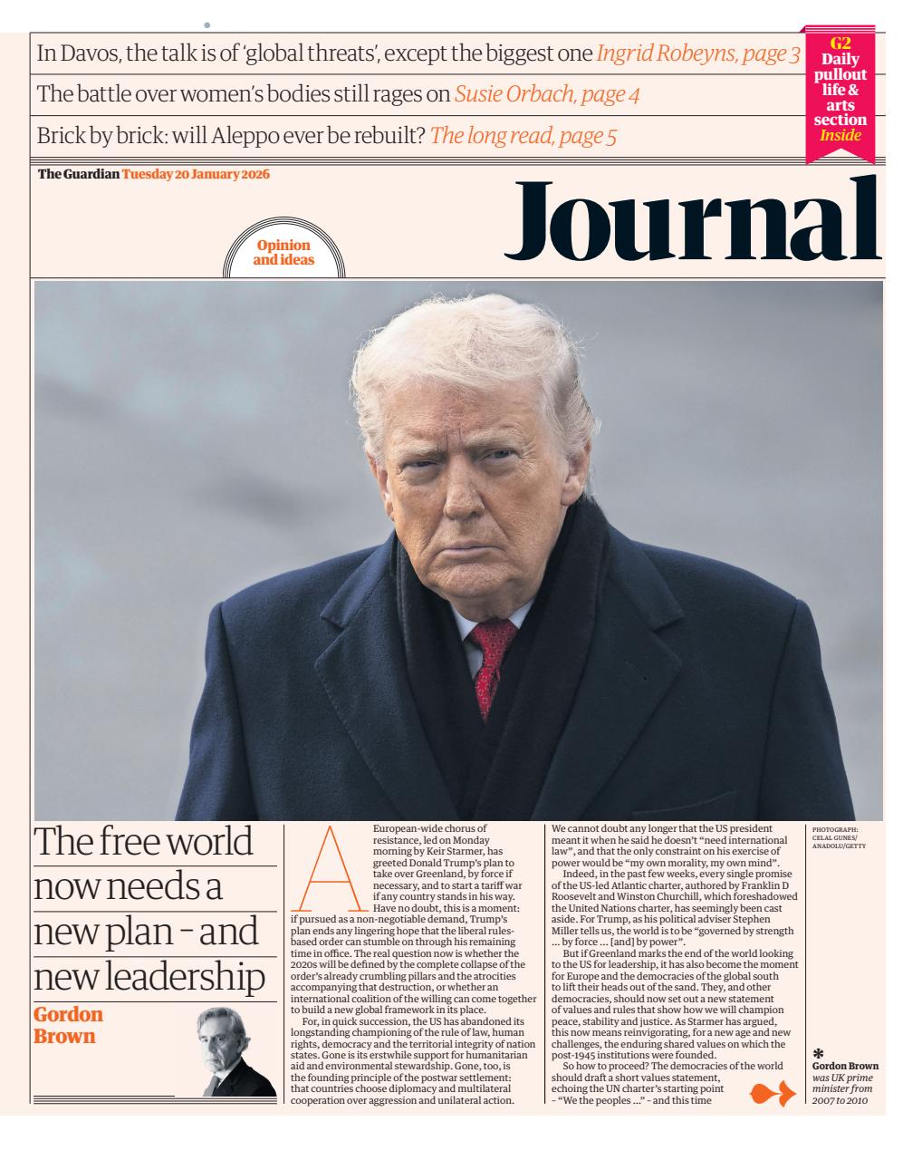 The Guardian Newspaper Preview Pages