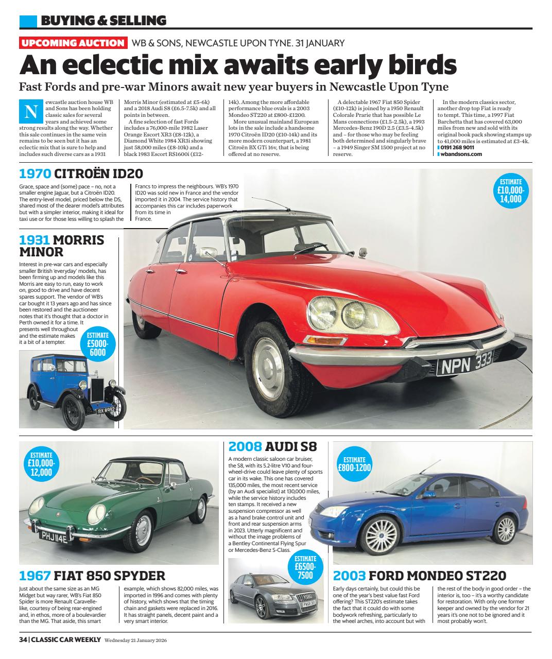 Classic Car Weekly Preview Pages