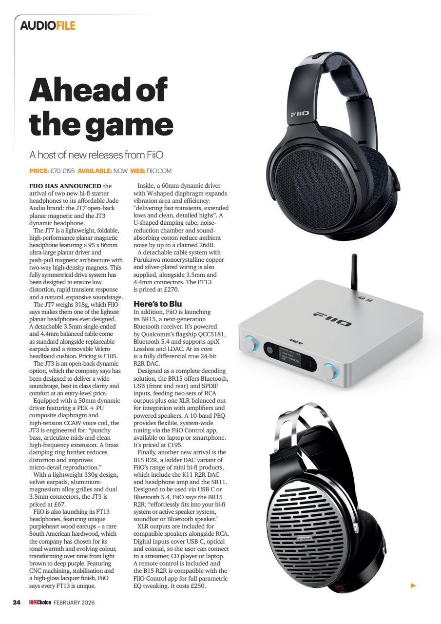 Hi-Fi Choice Preview Pages