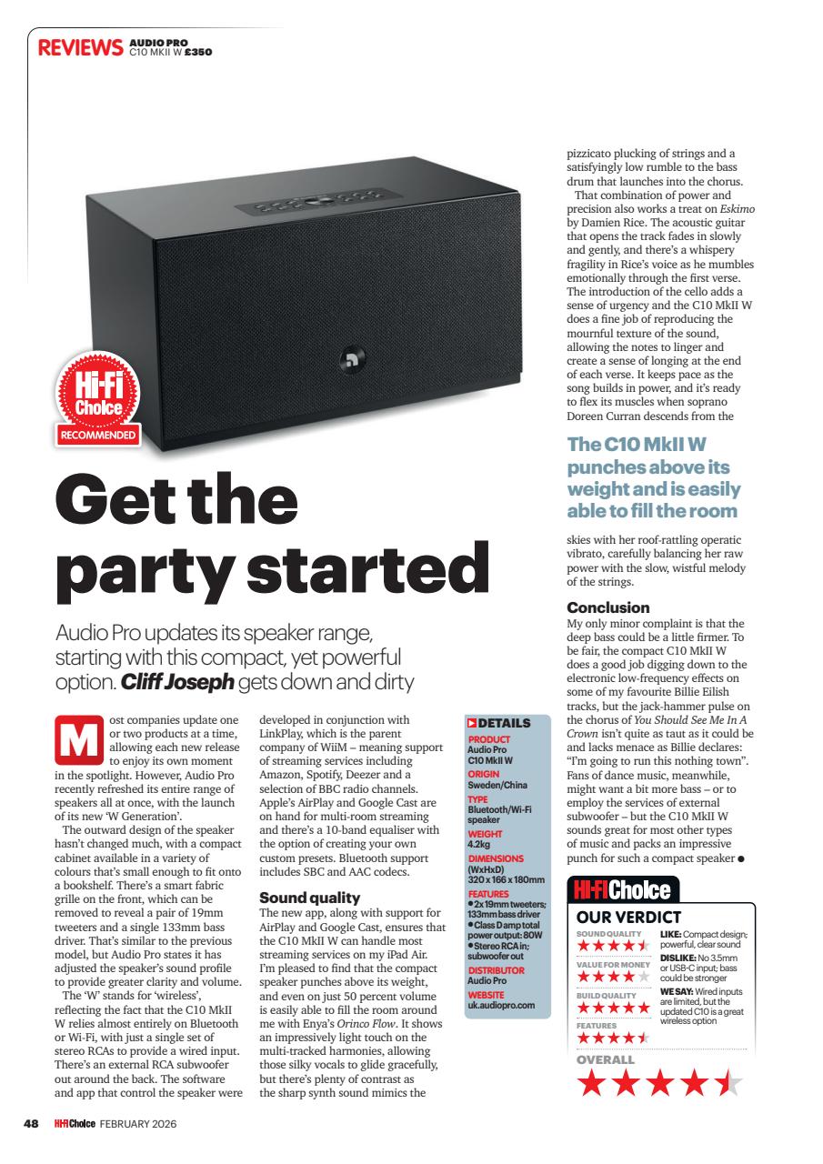 Hi-Fi Choice Preview Pages