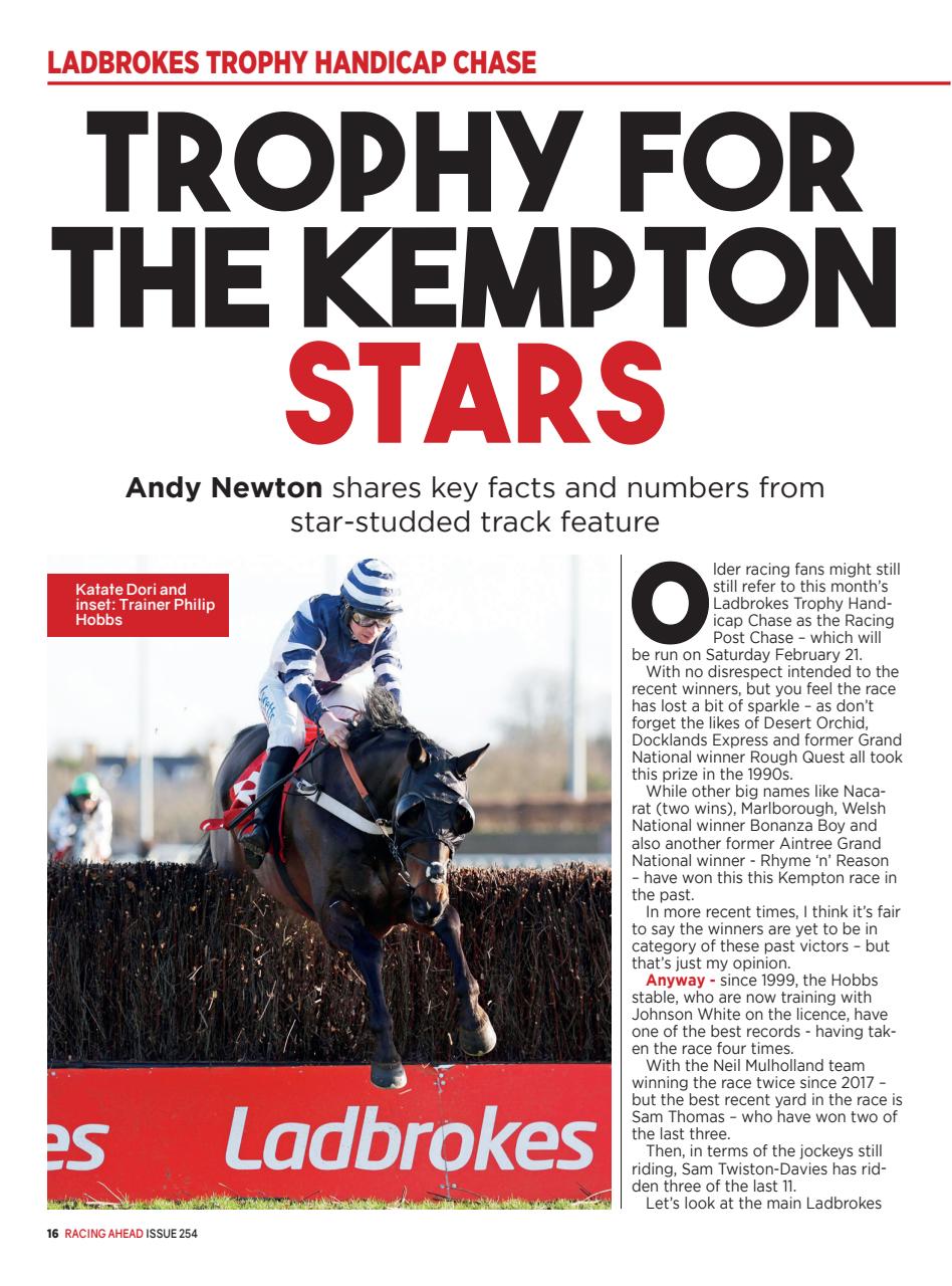 Racing Ahead Preview Pages