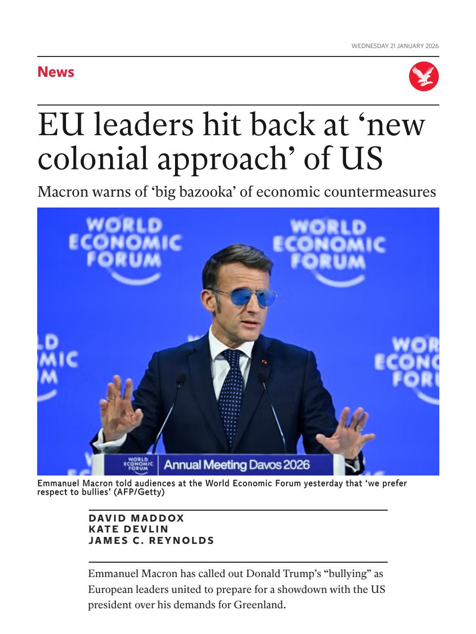 The Independent Daily Edition Newspaper Preview Pages