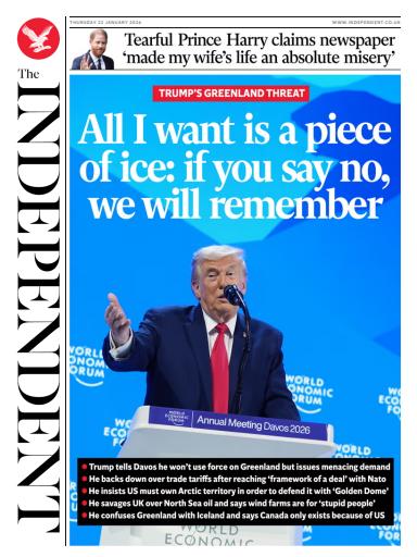 The Independent Daily Edition Newspaper issue 