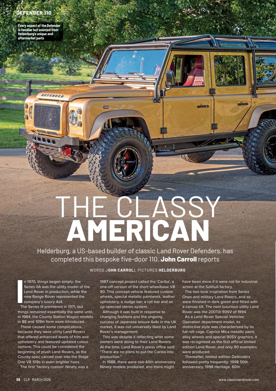 Classic Land Rover Magazine Preview Pages