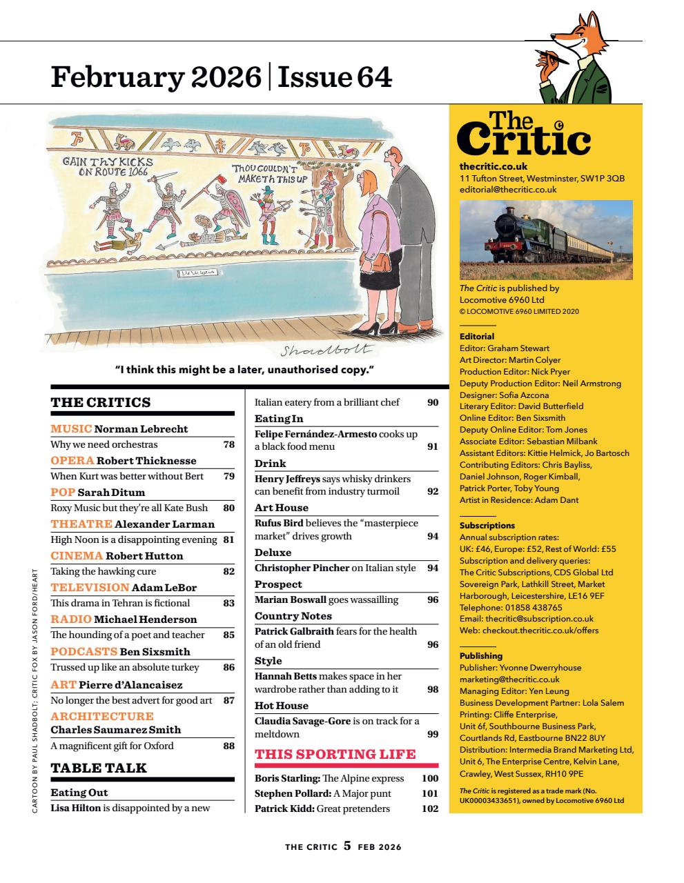 The Critic Preview Pages