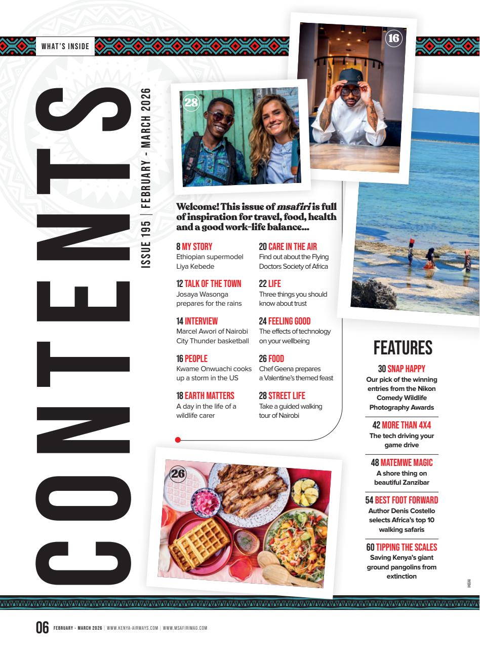 MSAFIRI – Kenya Airways Inflight Preview Pages