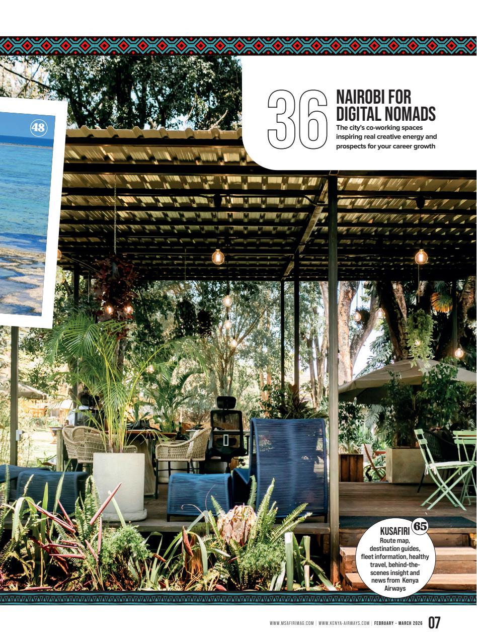 MSAFIRI – Kenya Airways Inflight Preview Pages