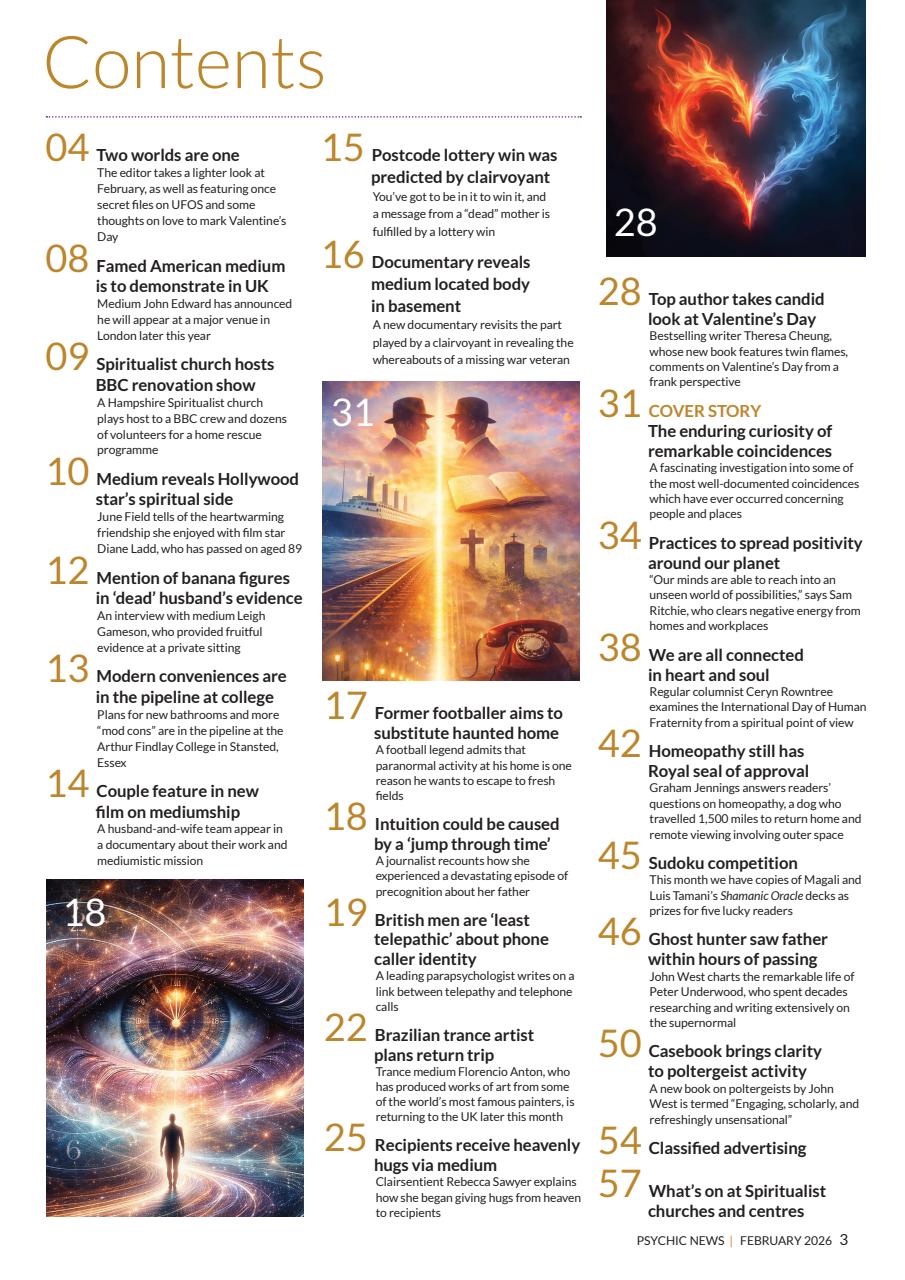 Psychic News Preview Pages