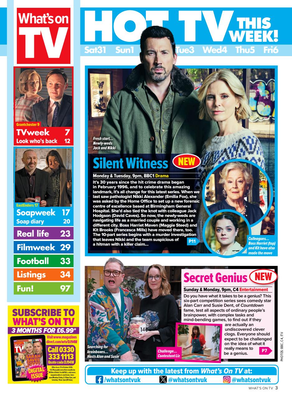 What's on TV Preview Pages