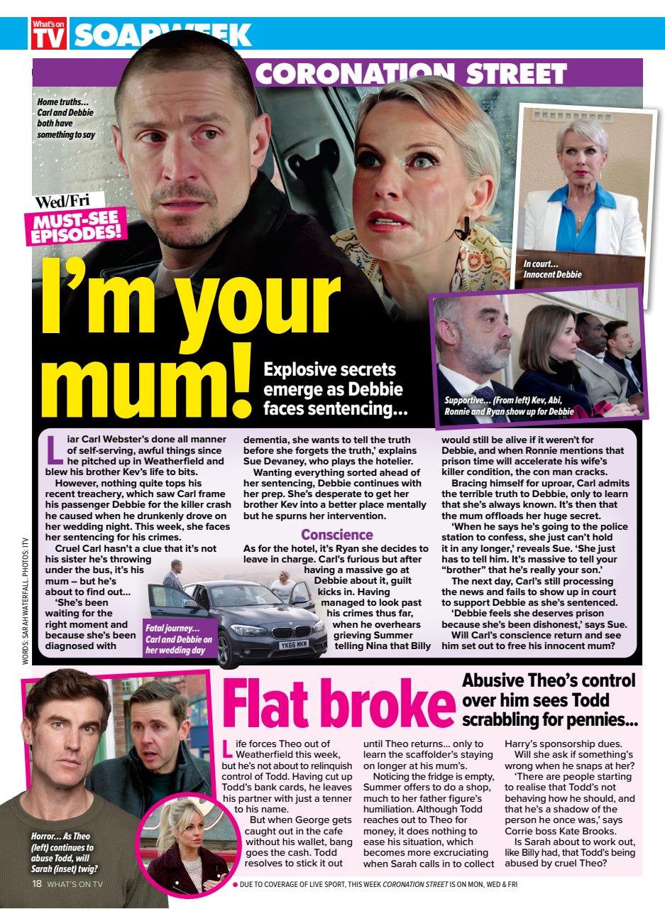 What's on TV Preview Pages