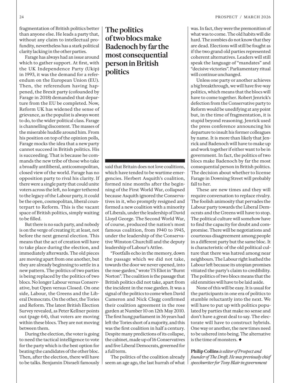 Prospect Magazine Preview Pages