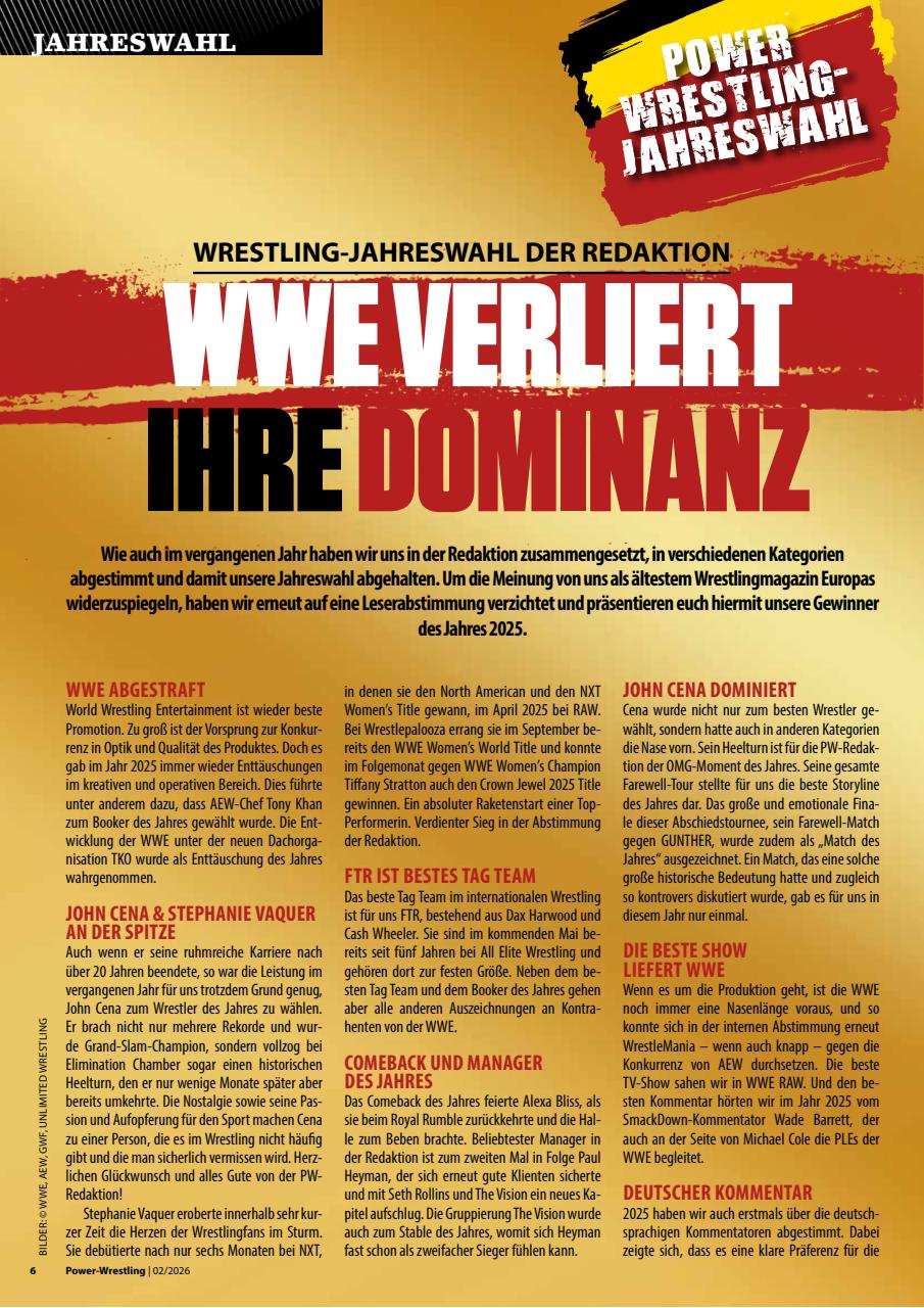 Power-Wrestling Preview Pages