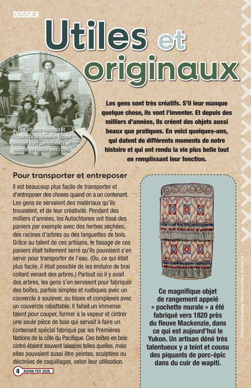 Kayak: Canada's History Magazine for Kids (French Edition) Preview Pages