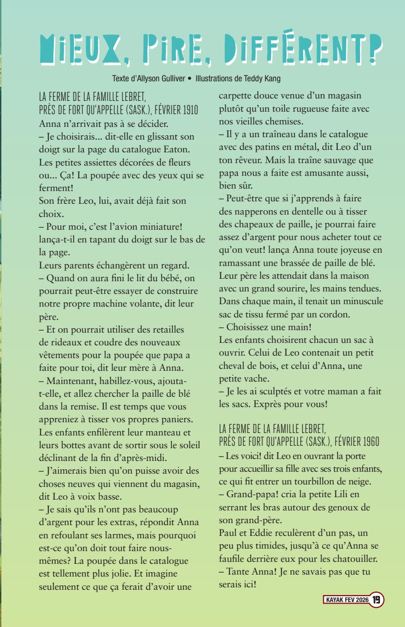 Kayak: Canada's History Magazine for Kids (French Edition) Preview Pages