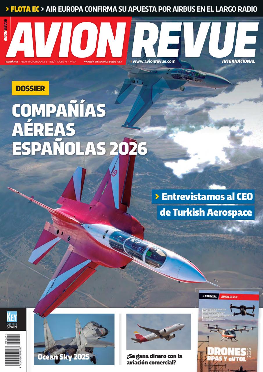 Avion Revue Internacional Magazine - Número 524 Back Issue