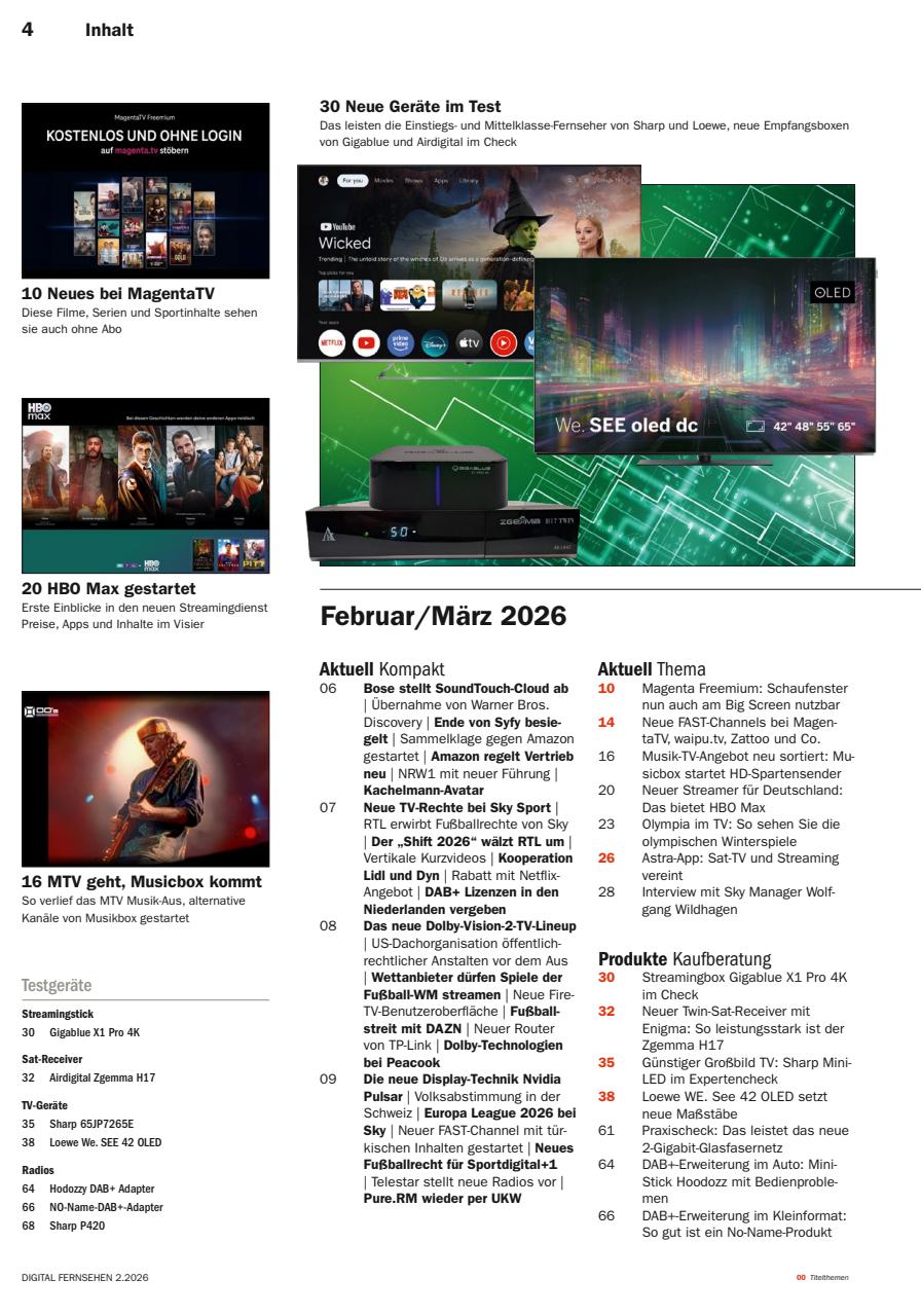 Digital Fernsehen Preview Pages