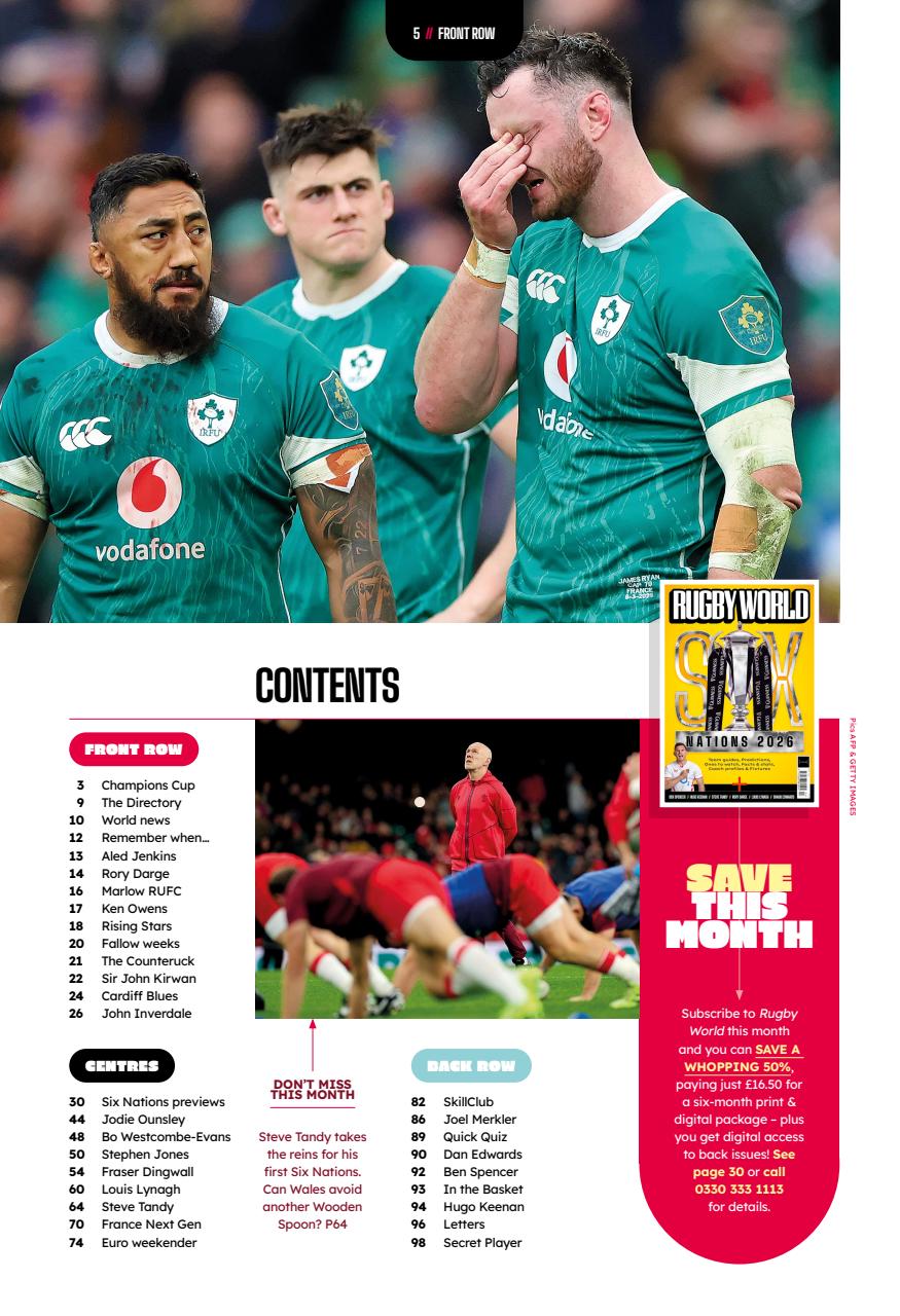 Rugby World Preview Pages