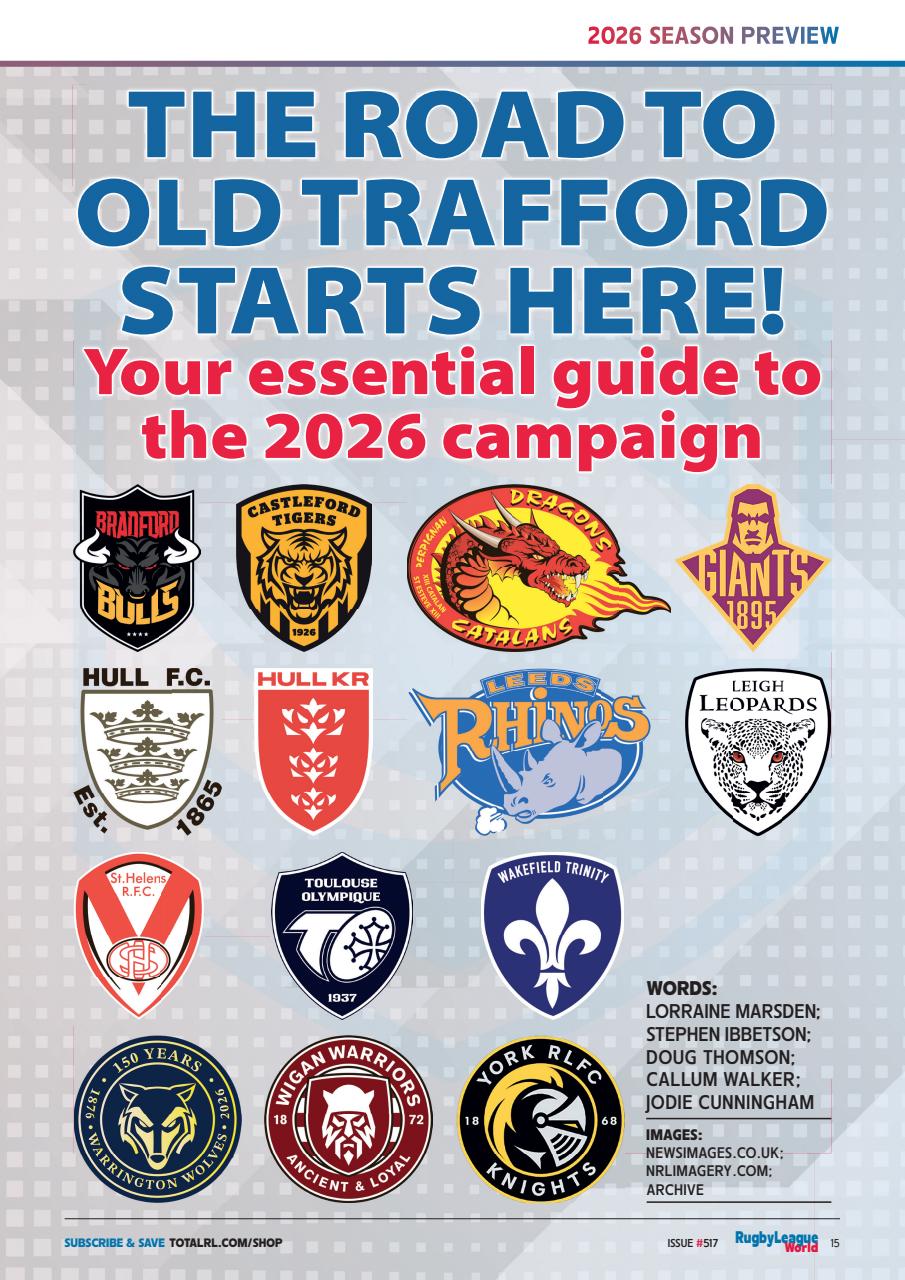 Rugby League World Preview Pages