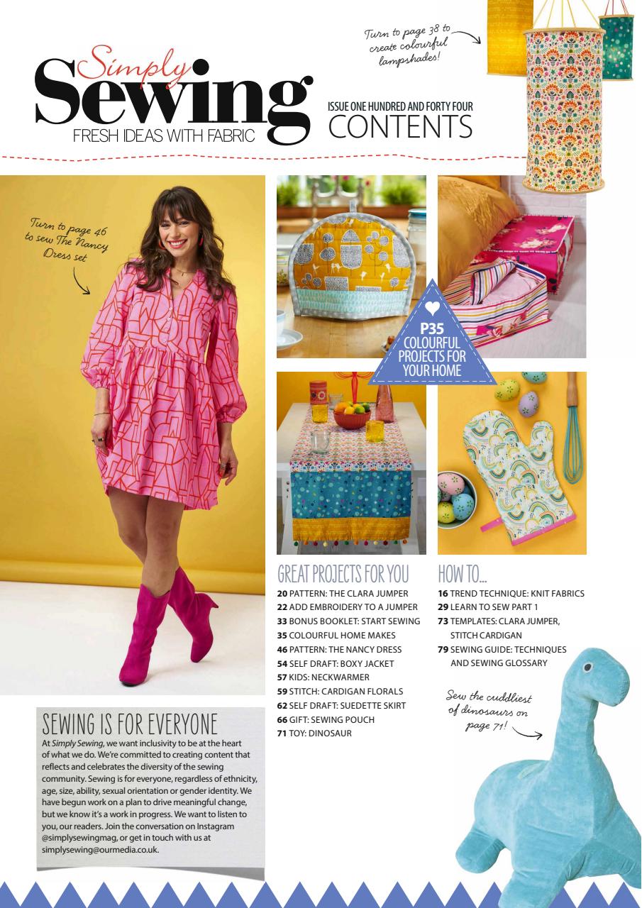 Simply Sewing Preview Pages