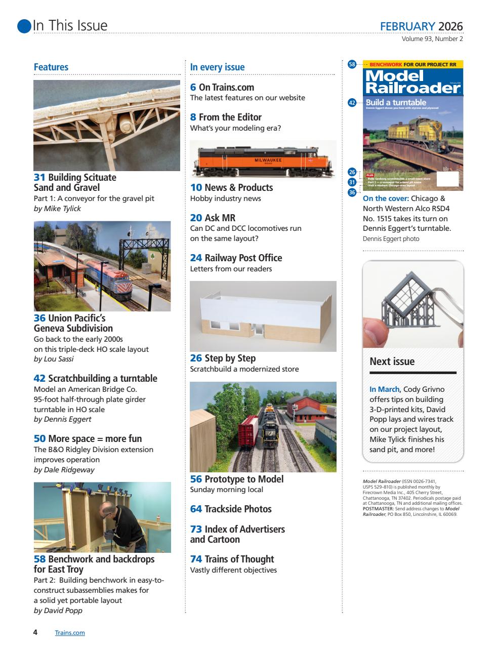 Model Railroader Preview Pages