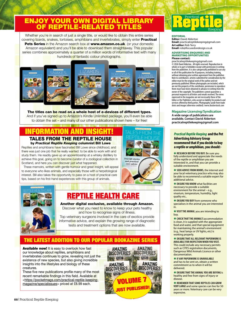 Practical Reptile Keeping Preview Pages