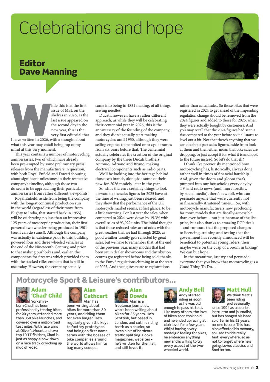 Motorcycle Sport & Leisure Preview Pages