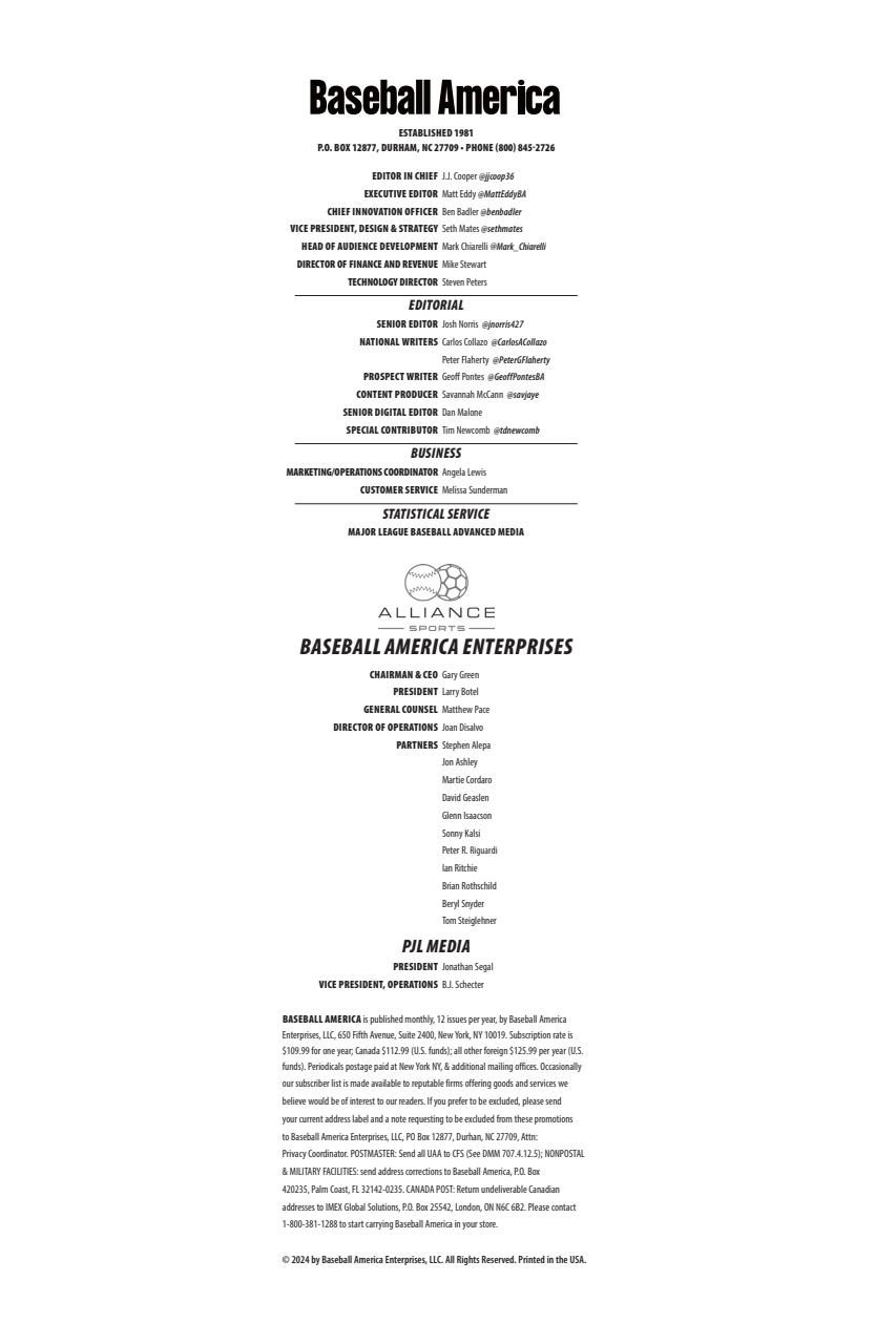 Baseball America Preview Pages