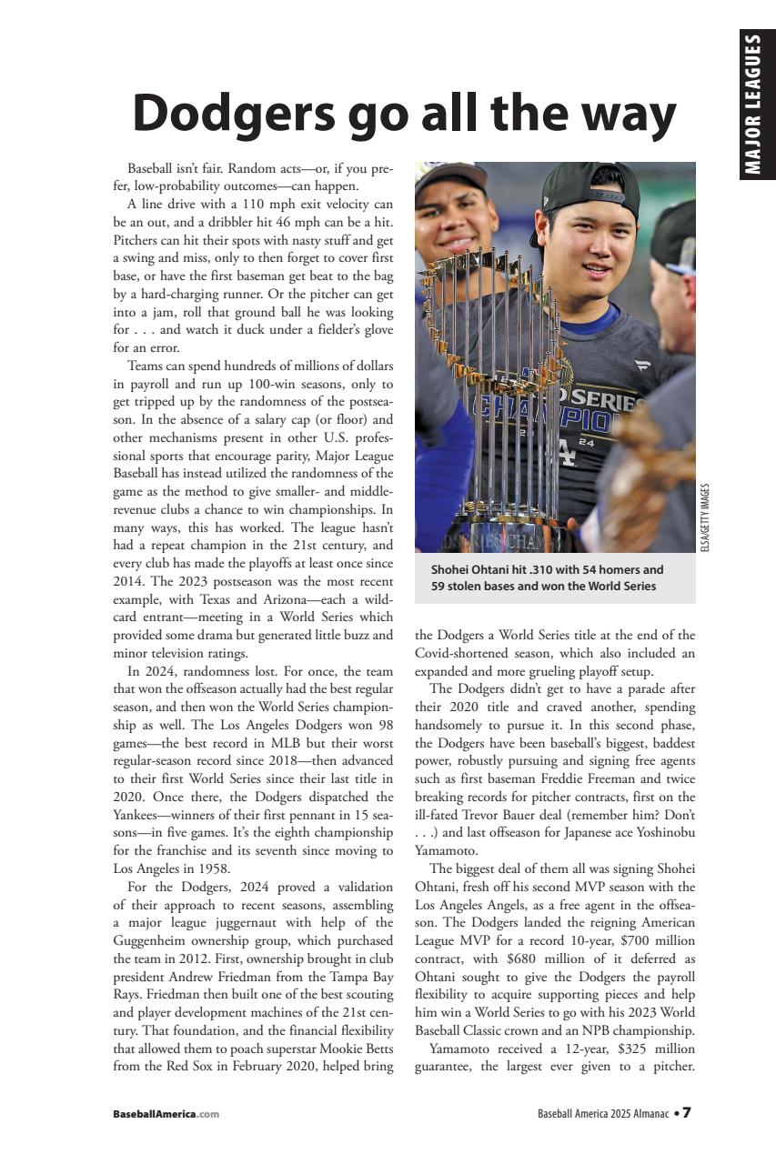 Baseball America Preview Pages