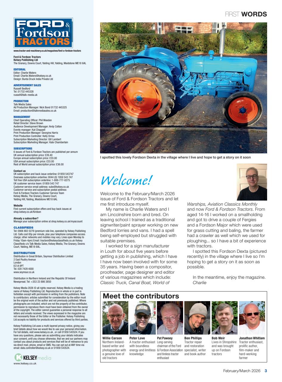 Ford & Fordson Preview Pages