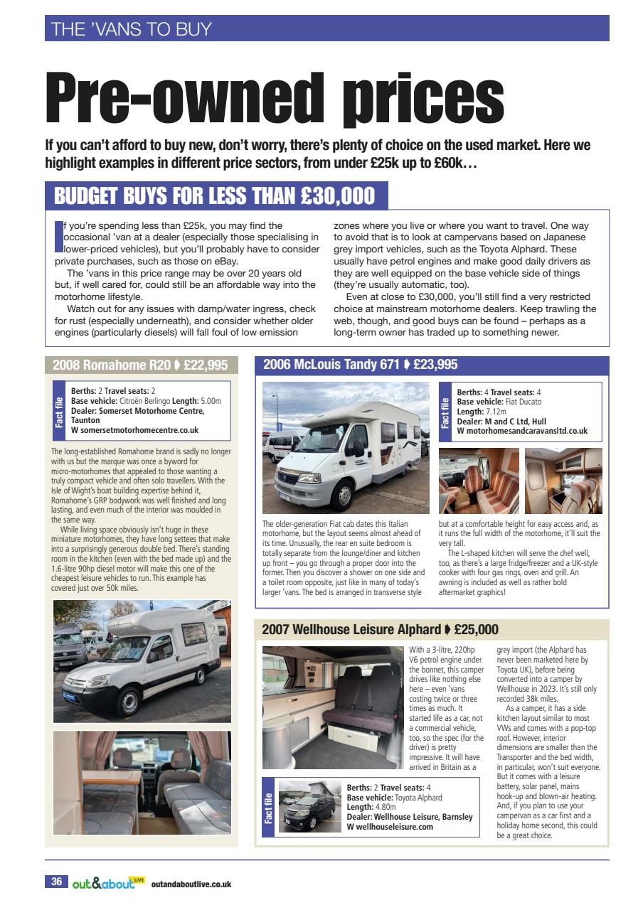 Buying Your Perfect Motorhome Preview Pages