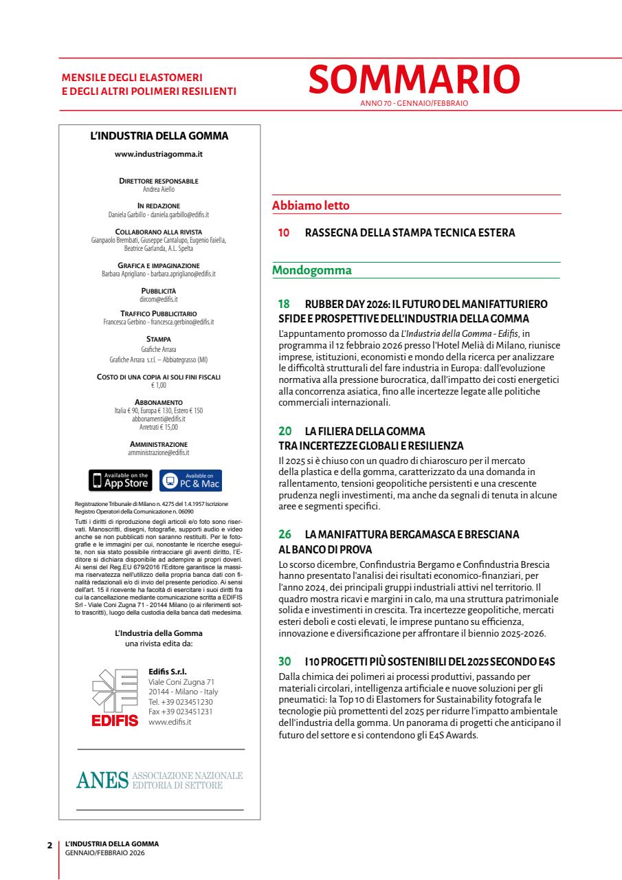 L’industria della Gomma Preview Pages