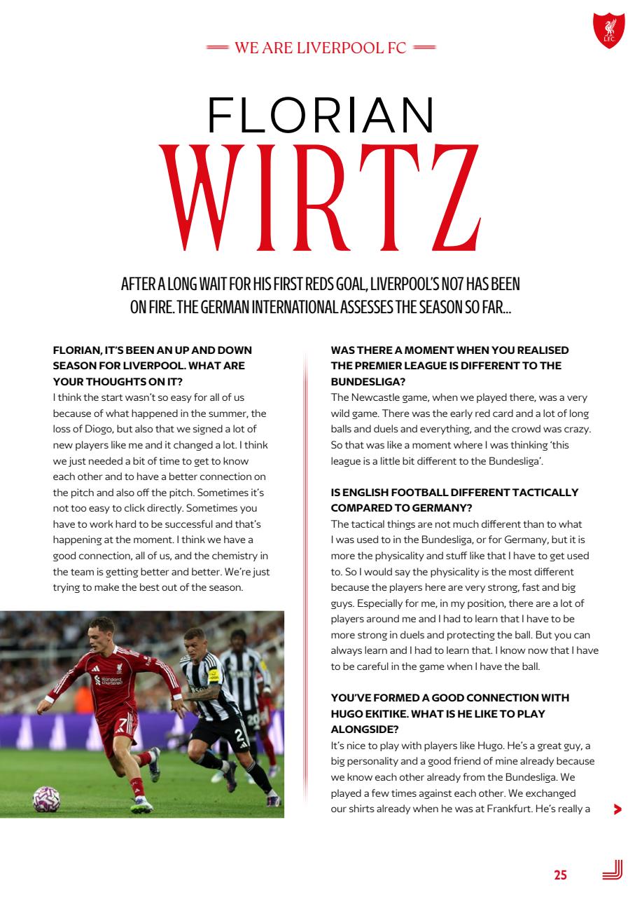 Liverpool FC Programmes Preview Pages