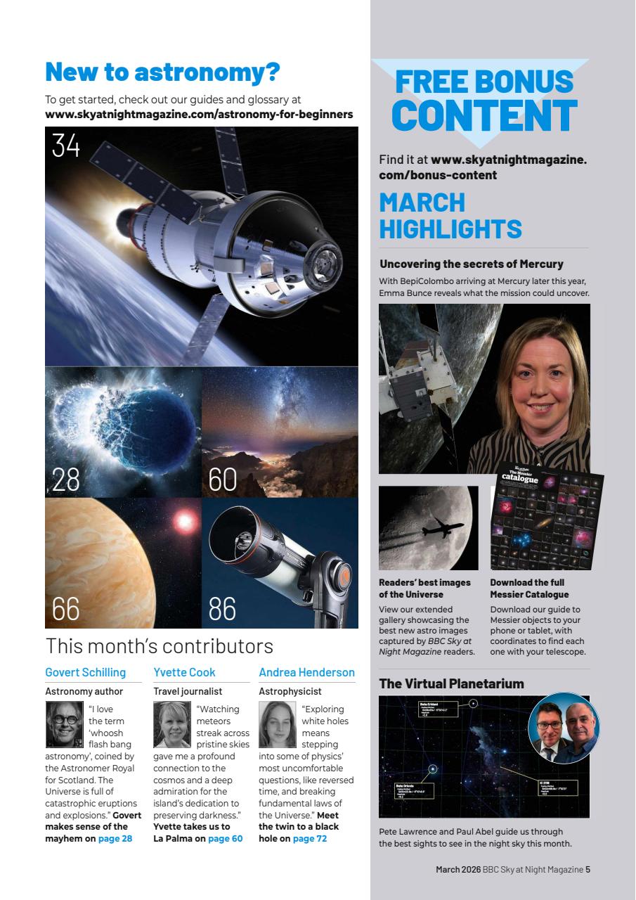 BBC Sky at Night Magazine Preview Pages