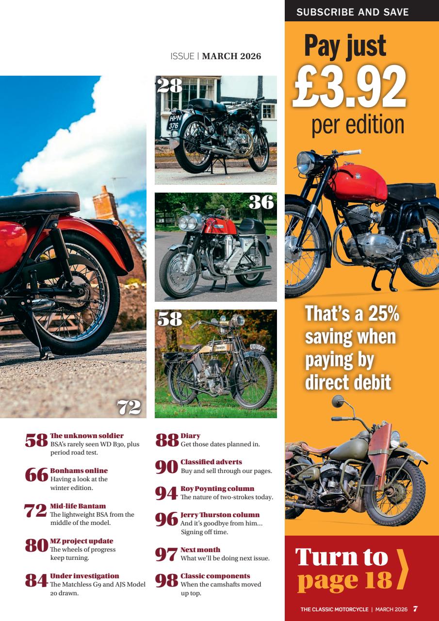 The Classic MotorCycle Preview Pages