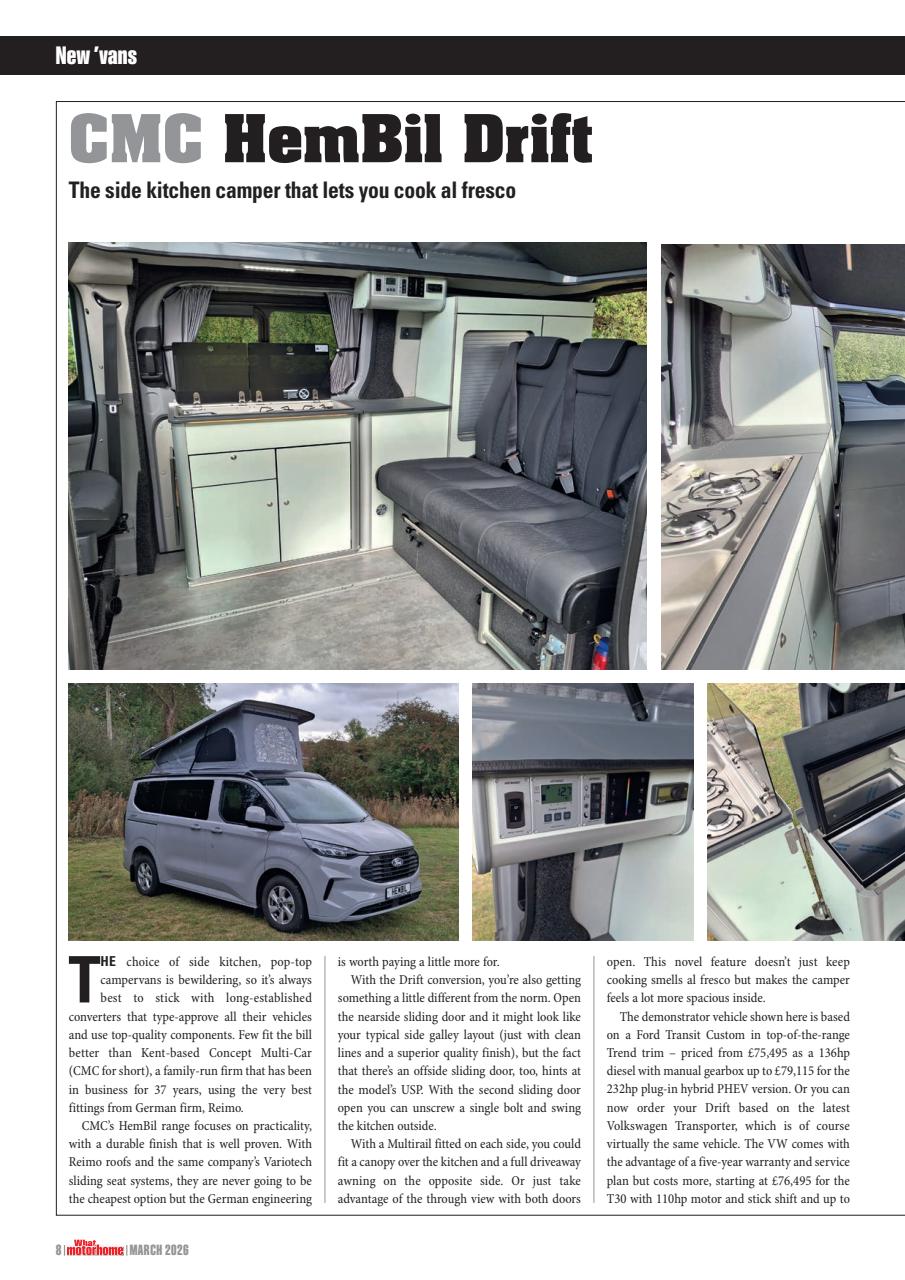 What Motorhome magazine Preview Pages