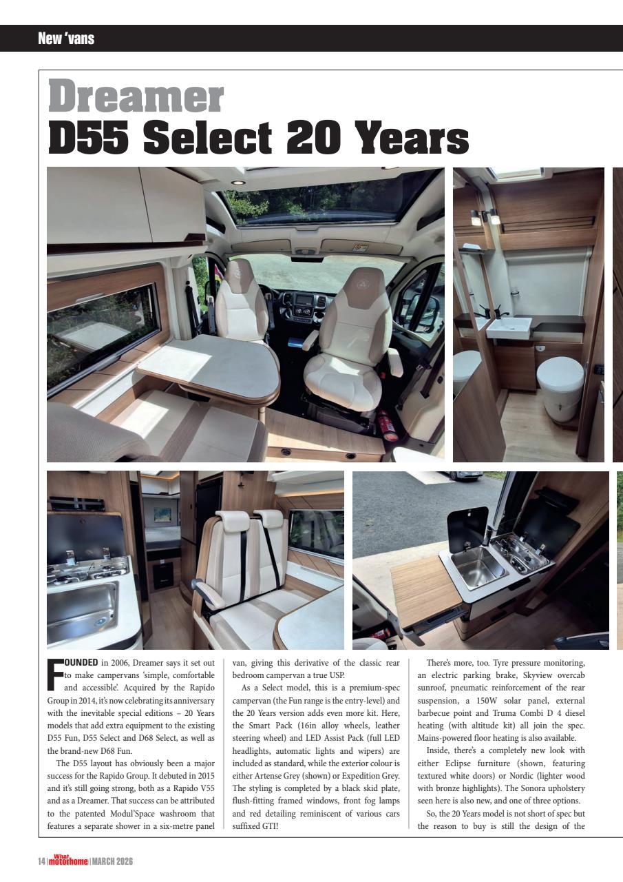 What Motorhome magazine Preview Pages