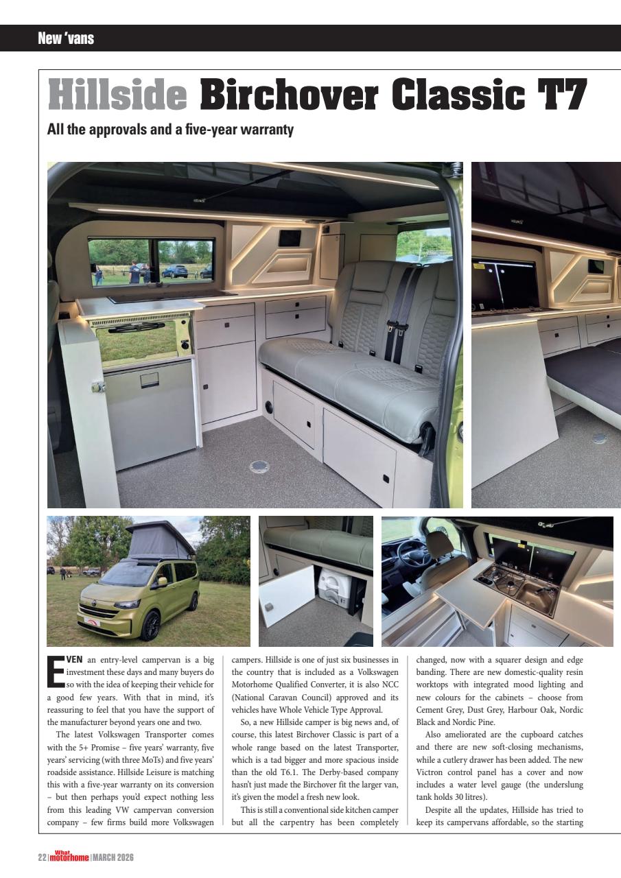 What Motorhome magazine Preview Pages