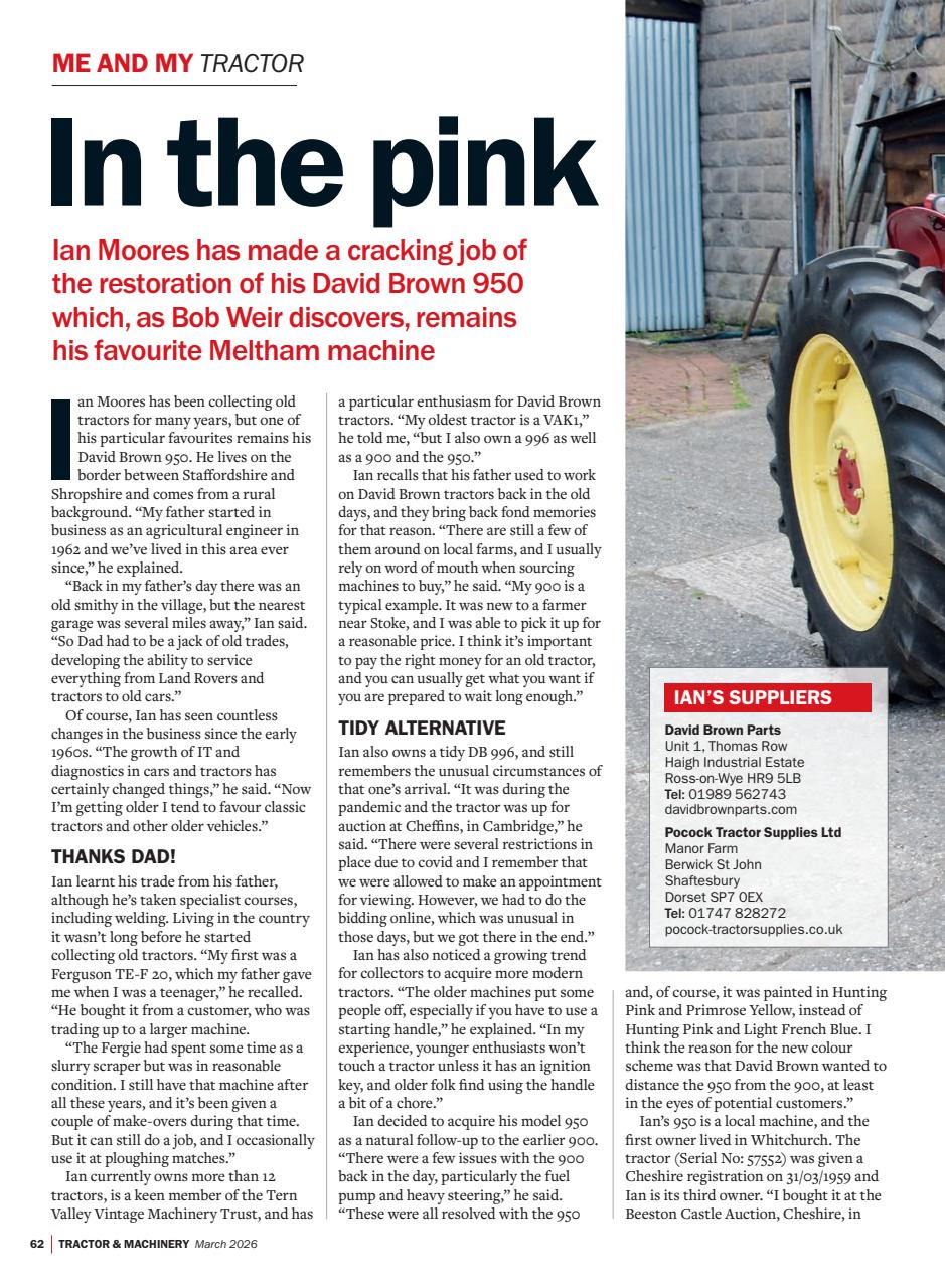 Tractor & Machinery Preview Pages