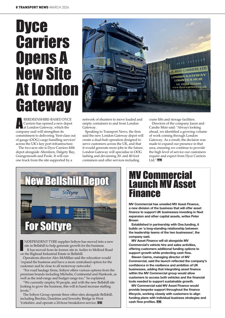 Transport News Preview Pages
