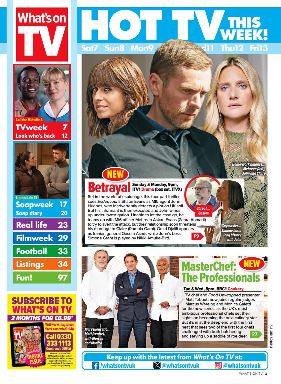 What's on TV Preview Pages