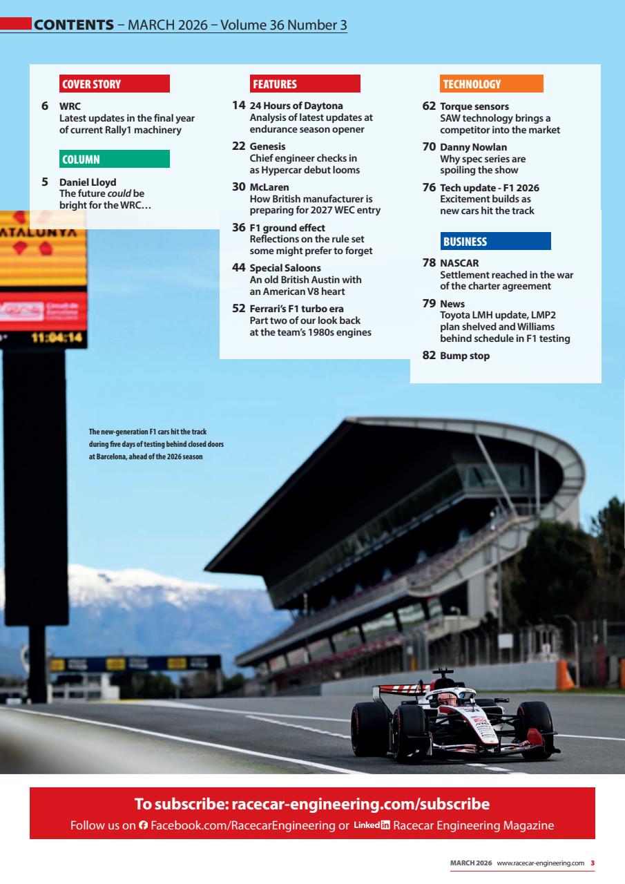 Racecar Engineering Preview Pages